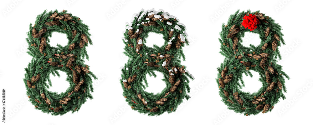 Fototapete christmas number eight 