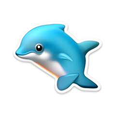 Faszinierende Delfin-Sticker