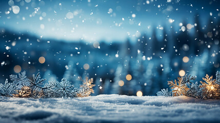 Obraz na płótnie Canvas Winter snowy background with snowdrifts