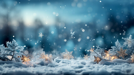 Obraz na płótnie Canvas Winter snowy background with snowdrifts