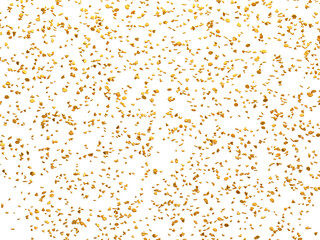 Realistic Golden Confetti and serpentine explosion For The Festival Party Ribbon Blast Carnival Elements Or Birthday Celebration