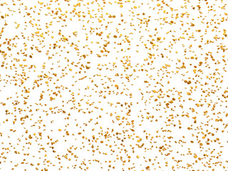 Realistic Golden Confetti and serpentine explosion For The Festival Party Ribbon Blast Carnival Elements Or Birthday Celebration