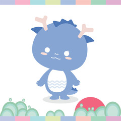 2024 The Year of the Blue Dragon, Happy New Year
