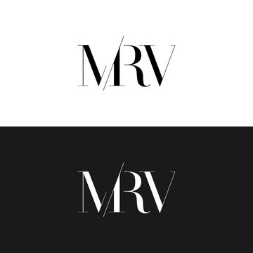 MRV logo. M R V design. White MRV letter. MRV, M R V letter logo design. Initial letter MRV linked circle uppercase monogram logo. M R V letter logo vector design. 