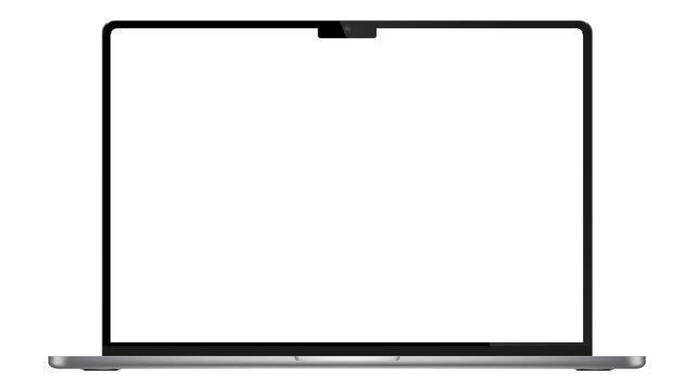 New MacBook Pro, Apple laptop, Editorial vector illustration. Stock royalty free PNG