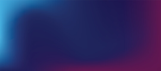 Blue Purple Vibrant Gradient Vector Background. Fluid Lights Minimal Digital Gradient - obrazy, fototapety, plakaty