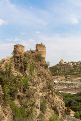 Ruins of the ancient fortress of Narikala in Tbilisi