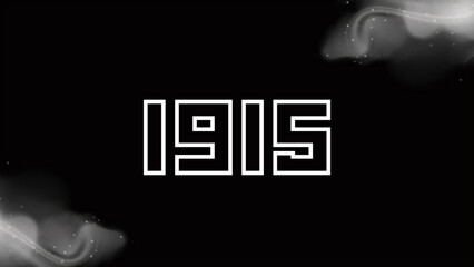 1915 New Year Creative Design Concept - 3D Rendered Image