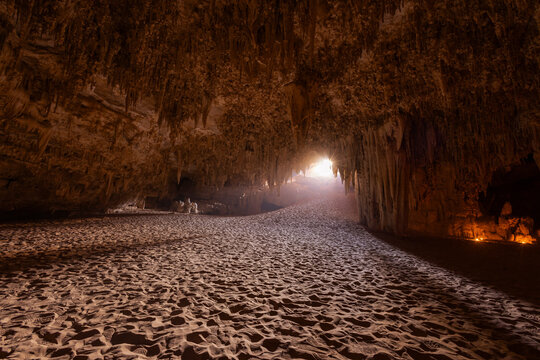 tunnel in the cave