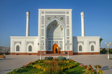 White Mosque (Minor) close-up. Tashkent, Uzbekistan