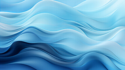 abstract wave in light and dark blue colors, in the style of subtle gradients