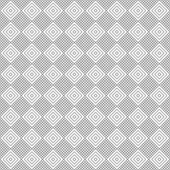 Ethnic seamless surface pattern design with geometric figures. Repeated rhombuses ornamental abstract background. Tribal embroidery motif. Checkered wallpaper. Digital paper, print, page fill. Vector.