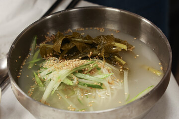 Noodles with Radish Water Kimchi