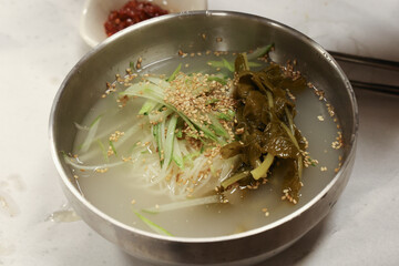 Noodles with Radish Water Kimchi