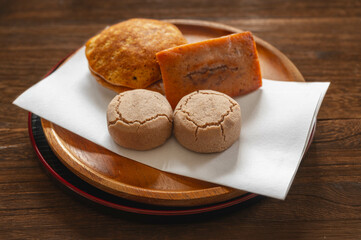 秋の和菓子　3種類