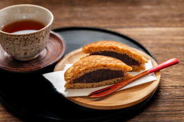 お茶とどら焼き