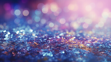 abstract glitter silver, purple and blue background