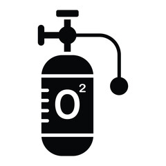 Oxygen tank icon design, illustration design