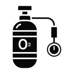 Oxygen tank icon design, illustration design