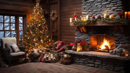 Winter Festivity: Enchanting Reminiscence, Snow-Covered Views, Luminous Lights, Family Customs.