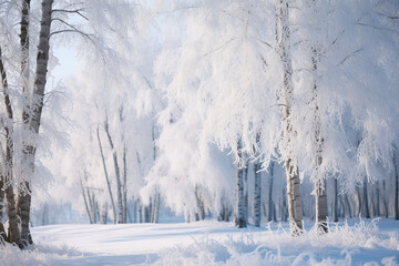 A peaceful winter scene comes to life with distinct snowflakes and a soft, white expanse.