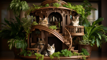 stylish, sofa, for cats, bed, house, cat-house,