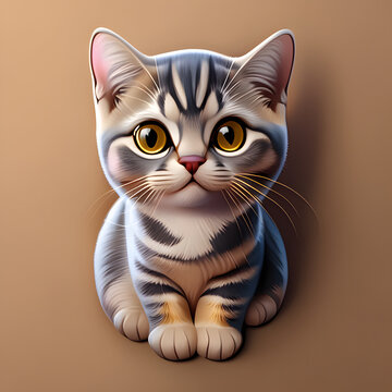 Katzen-Sticker: Verschmuste Samtpfoten