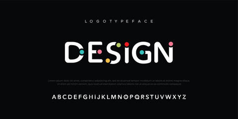 DESIGN modern urban alphabet fonts. Typography sport, technology, fashion, digital, future creative logo font. vector illustration - obrazy, fototapety, plakaty