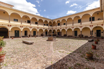 Prédio histórico na cidade de Cusco, Peru