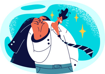 Confident businessman in suit