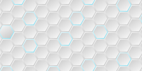 Naklejka premium hexagon concept design abstract technology background vector