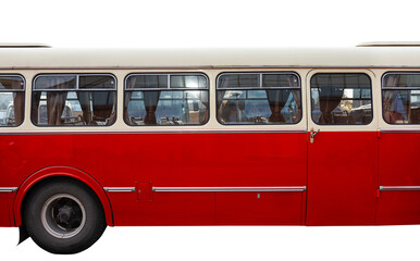 Retro bus from the 60s of the 20th century, currently used for tourist trips PNG