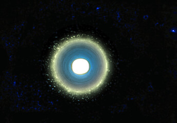 Obraz na płótnie Canvas Drawing of a supernova star