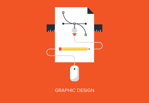 Abstract flat vector illustration of design and development concepts. Elements for mobile and web applications.