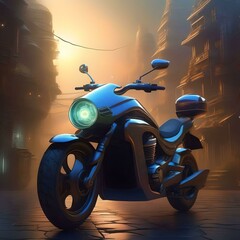 motorcycle on the street