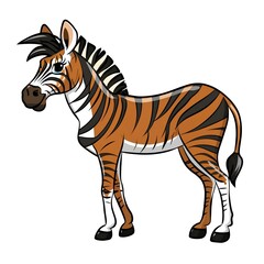 Obraz premium zebra vector illustration