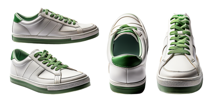 Shoe mockup with transparent background, generative ai