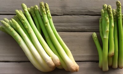 fresh green asparagus