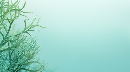 Fototapeta na wymiar Seaweed green. Background for text.