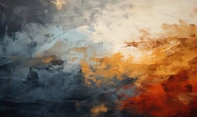 A rough textured and seamless abstract backdrop with a color scheme of gold, gray, and orange, designed to convey a sense of luxury, classicism, and modernity.