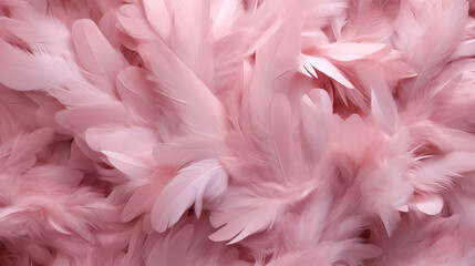 Closeup of a pink feathers background
