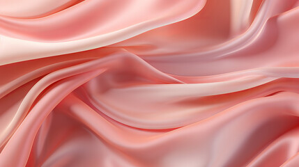Obraz premium Abstract Pink Silk Textured Background with Smooth Rippled Pattern 