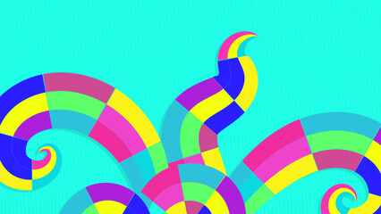 Obraz premium colorful vector background template with geometric shapes