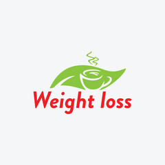 Fototapeta na wymiar health weight loss logo design vector format