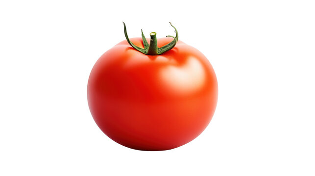 Tomatoes isolated on transparent background, image with background removed, created with Generative Ai technology.