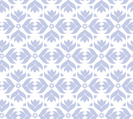 Seamless pattern with decorative floral elements