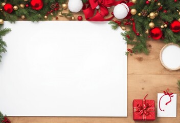 christmas card with christmas tree