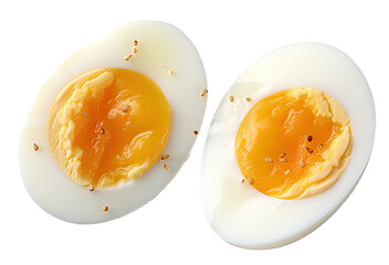 Two Halves of an Egg isolated on transparent Background