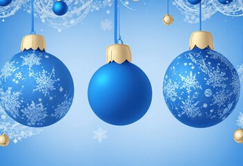 christmas background with balls
