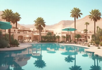 Fototapeta na wymiar hotel swimming pool